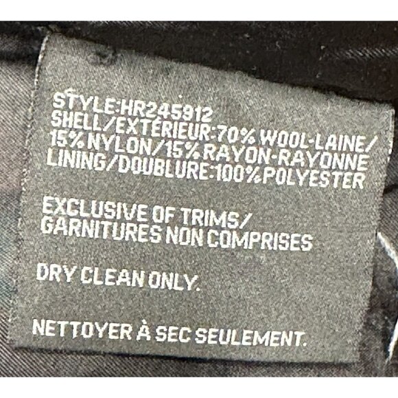 Vtg Hilary Radley New York Womens Wool Coat Button Up Notched Collar Blue Sz 10 - Picture 10 of 14